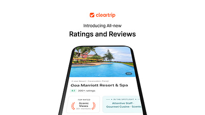 AI-powered Ratings and Reviews on Cleartrip animation design ideation interaction mobile prototype sketching ui user experience design user interface design ux visual design website