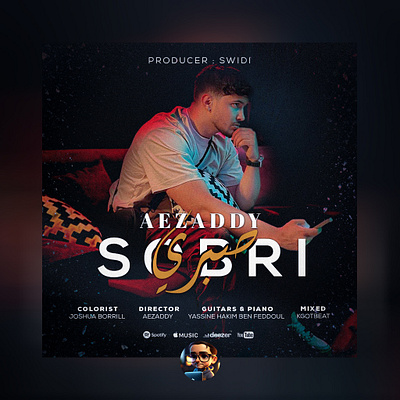 "SOBRI" by Aezaddy – Out Now! 🎶 album cover design digital marketing dribbble design graphic design indie artist modern aesthetic music branding music graphics music marketing music promotion new music release single art social media design spotify art streaming banners typography vibrant colors