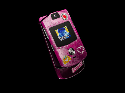 Motorola RAZR V3 3d branding cinema 4d redshift retro y2k