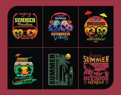 Summer Vibes & Beach Adventure Vector T-shirt Design 3d animation branding creative design design graphic design illustration logo motion graphics summer outdoor design summer tshirt summer vibes tshirt design tshirt tshirt bundle tshirt design tshirt template typography tshirt design vector design vintage retro logo