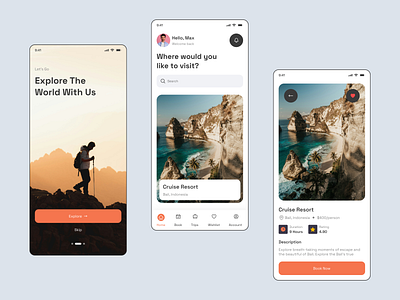 Travel Mobile App app app design booking mobile app mobile design tour tourism travel travel agency travel app trip