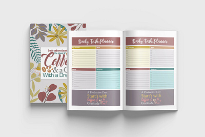 Book layout and typesetting | Daily Task Planner design adhd planner agenda amazonkdp book design book layout and typesetting daily daily life planner daily task planner graphic design journal month planner organizer paperback cover pdfdesign planner planner designer printable weekly workbook