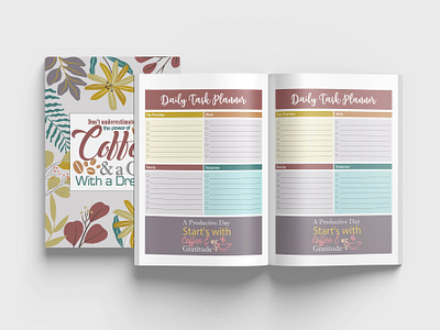 Book layout and typesetting | Daily Task Planner design adhd planner agenda amazonkdp book design book layout and typesetting daily daily life planner daily task planner graphic design journal month planner organizer paperback cover pdfdesign planner planner designer printable weekly workbook