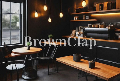 Coffee bar Branding visual 3d branding brownclap cafe bar coffee digital branding logo