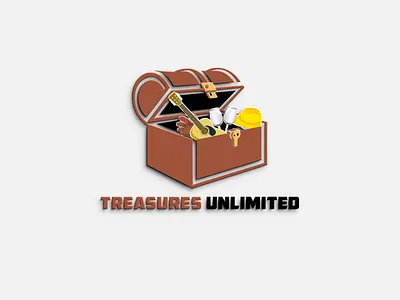 TREASURE LOGO DESIGN animation branding design graphic design illustration logo typography ui ux vector