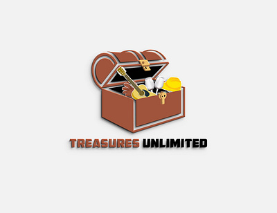 TREASURE LOGO DESIGN animation branding design graphic design illustration logo typography ui ux vector