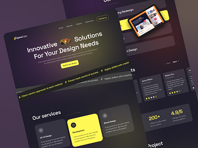 Creative Agency Website Design agency color creative dark design modern popular ui ui design ux web web design website website design