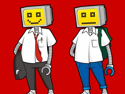 Monitor Head 2d anime apparel cartoon character design clothing design cute graphic design illustration manga mascot vector illustration