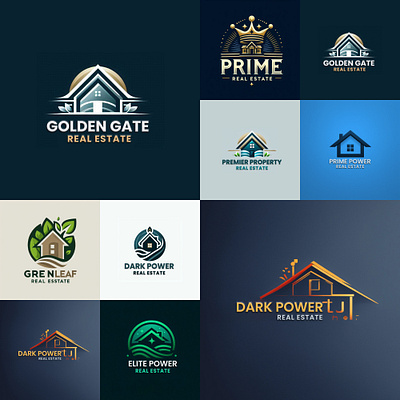 Real Estate Brand Identity, Logo Design branding creative design graphic design logo logo design logos logotypo project real estate logo