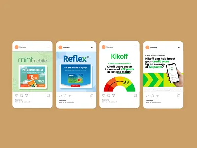 Social-media Posters branding graphic design logo motion graphics ui