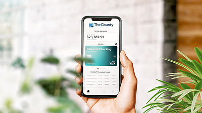 Mobile Banking APP - The County FCU app design branding business design finance graphic design illustration logo ui ux vector