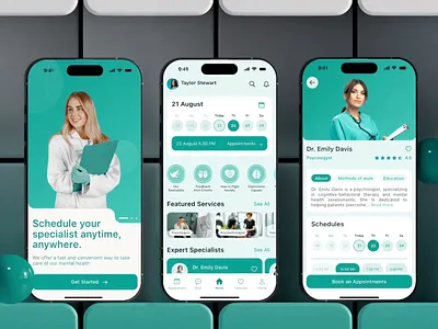 Healthcare Booking Mobile App UX/UI appointment doctor appointment doctor appointment app doctor booking health health and fitness health and fitness app health mobile app healthcare healthcare app healthcare mobile app medical medical mobile app medicine mobile app mobile app concept mvp psychology ui mobile ux mobile