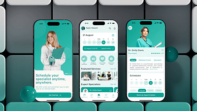 Healthcare Booking Mobile App UX/UI appointment doctor appointment doctor appointment app doctor booking health health and fitness health and fitness app health mobile app healthcare healthcare app healthcare mobile app medical medical mobile app medicine mobile app mobile app concept mvp psychology ui mobile ux mobile