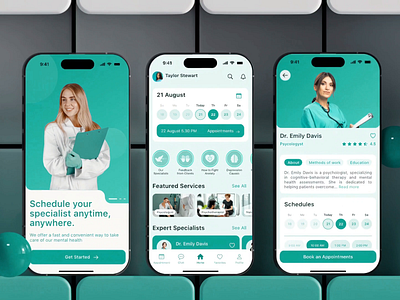 Healthcare Booking Mobile App UX/UI appointment doctor appointment doctor appointment app doctor booking health health and fitness health and fitness app health mobile app healthcare healthcare app healthcare mobile app medical medical mobile app medicine mobile app mobile app concept mvp psychology ui mobile ux mobile