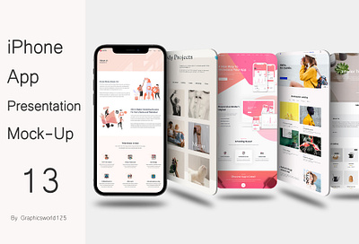 iPhone App Presentation Mock-Up 13 iphone 16