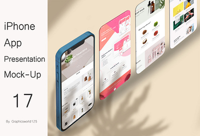 iPhone App Presentation Mock-Up 17 iphone 16
