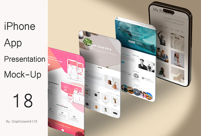 iPhone App Presentation Mock-Up 18 iphone 16