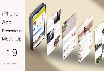 iPhone App Presentation Mock-Up 19 iphone 16