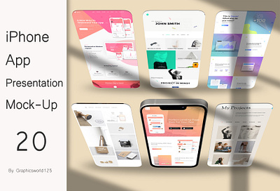 iPhone App Presentation Mock-Up 21 iphone 16