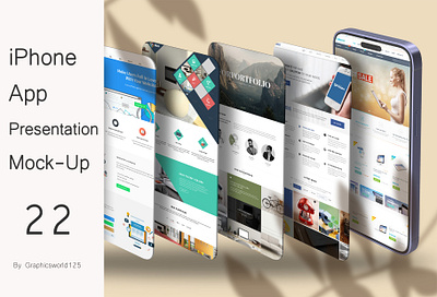 iPhone App Presentation Mock-Up 22 iphone 16