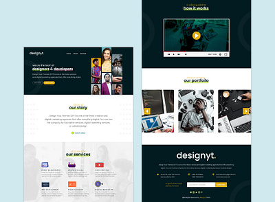 designyt. Agency Web UI adobe photoshop agency agency website design figma landing page product design ui ui design ui ux ux design web ui website website design