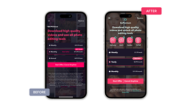 GoSexy Beauty App IAP Redesign branding ui