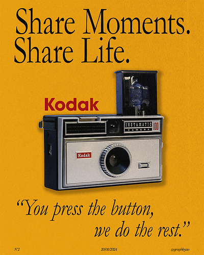 Kodak branding design graphic design illu kodak retro