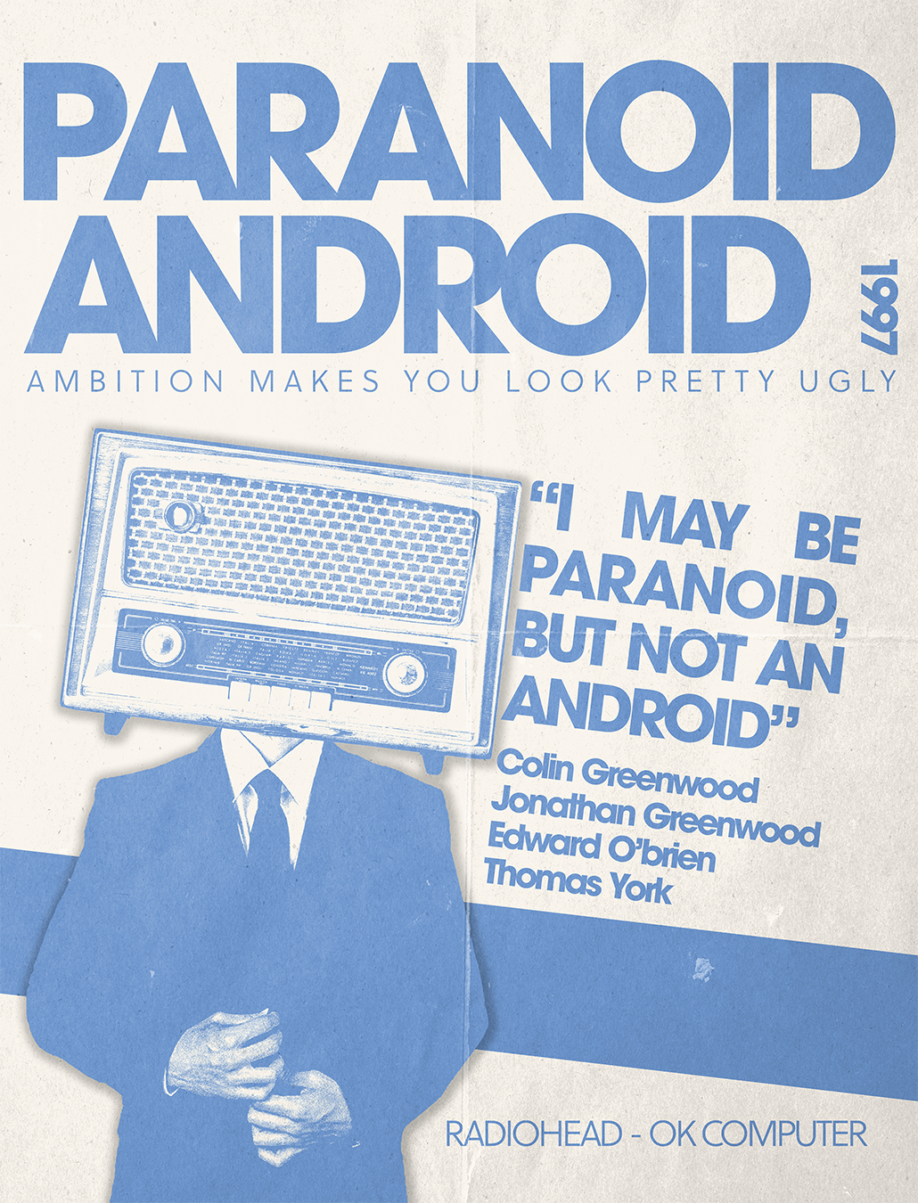 Paranoid android design graphic graphic design ill illu illustration poster