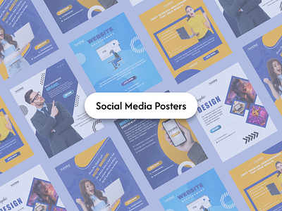 Social Media Posters banner branding business ads design digital marketing graphic design illustration logo mobile mobile app poster poster design posters social media ui ui design uiux ux design web