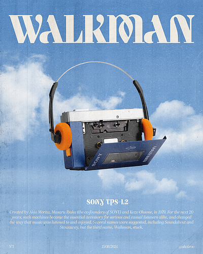 Walkman design graphic design ill illu illustration retro vintage walkman