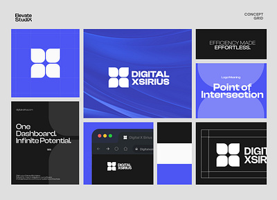 Digital X Sirius branding graphic design logo ui