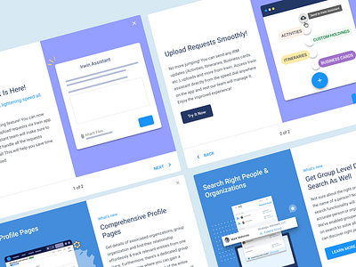 In-App Announcement Promos announcement branding content strategy design graphic design illustration in app modal product product design promo tutorial ui userflow ux