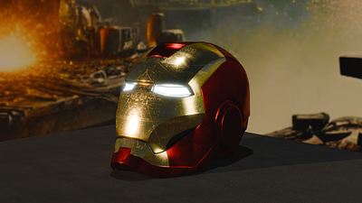 Iron Man Helmet 3D