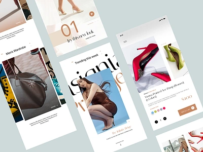 Insignia - A Fashion Festive Ecommerce App animation app concept app design branding business design design trend graphic design mobile app modern ui ui