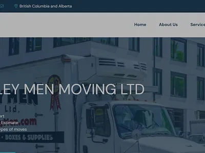 Seamless Website Design & Development for Best Edmonton Movers web development