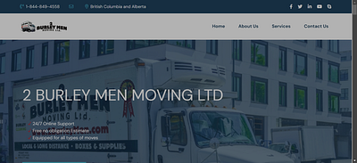 Seamless Website Design & Development for Best Edmonton Movers web development