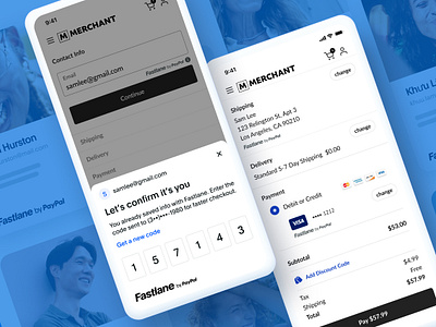 Fastlane by PayPal ui
