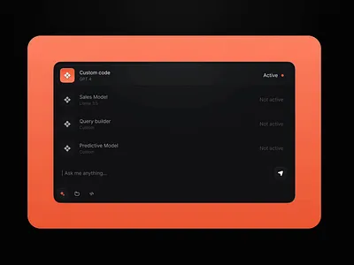 Dynamic AI Chat featured in next weeks Free Framer Template. ai chat code dark data dynamic