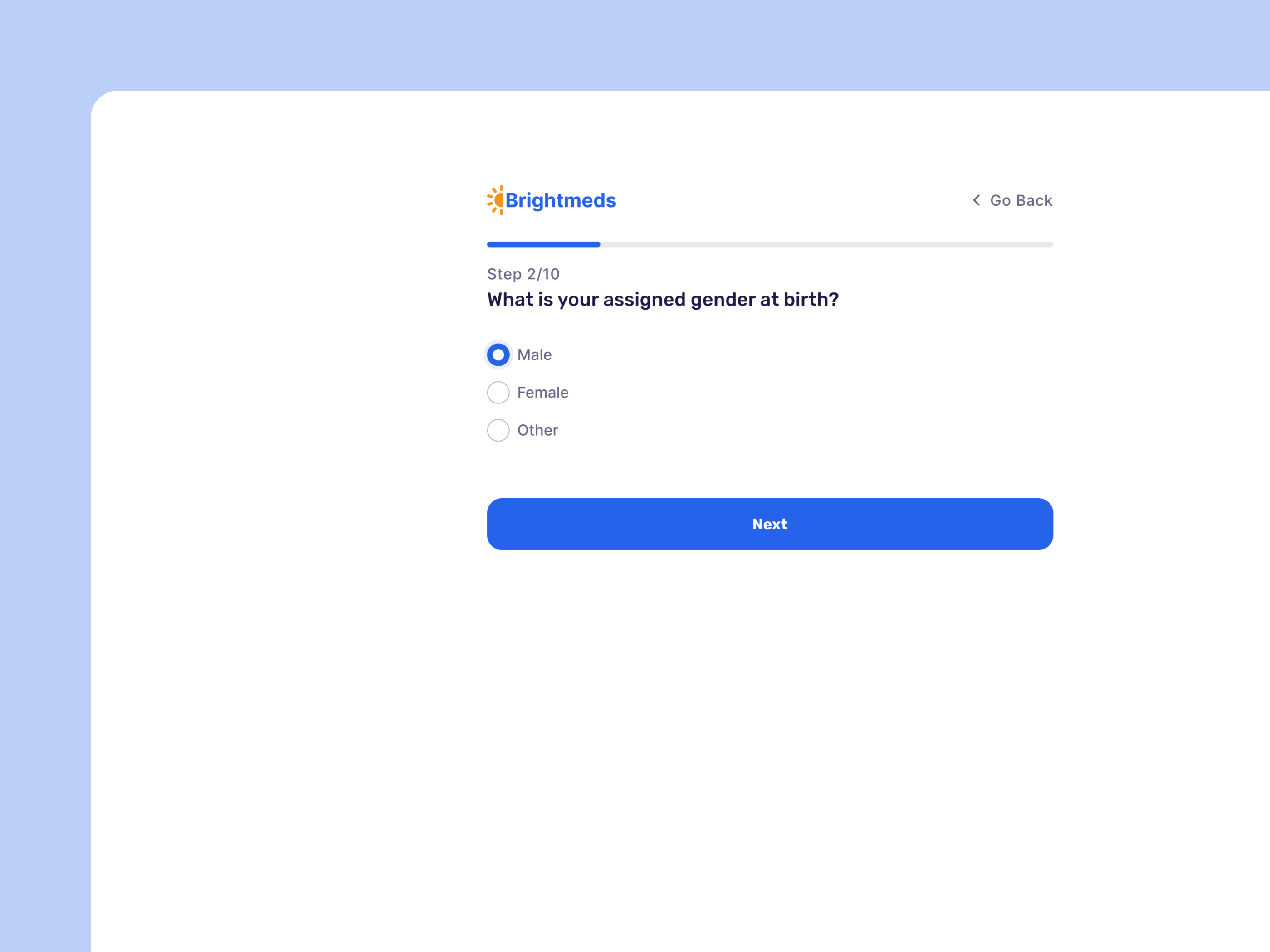Brightmeds : Application Form application clean form medical modern simple ui ux web web design