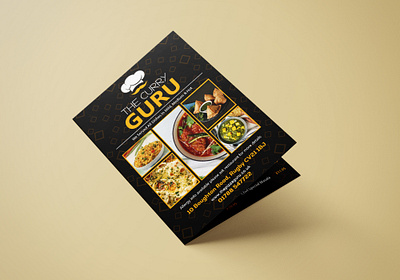 The Curry Guru A5 Menu Design a5 adobeillustrator adobeportfolio animation design dribble flyer food graphic design hire illustration leaflet menu motion graphics portfolio professional resturant typography ui uk