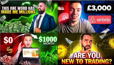 Finance thumbnails design youtube