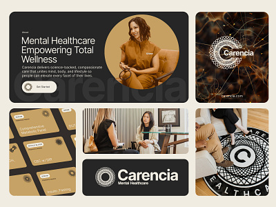 Carencia Mental Healthcare - Branding and Web brand branding design developmebnt graphic design healthcare illustration logo medical mental minimal minimalist photography tech therapist therapy ui ux web web design