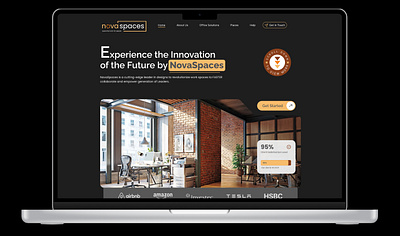 NovaSpaces Website branding figma logo ui webdesign