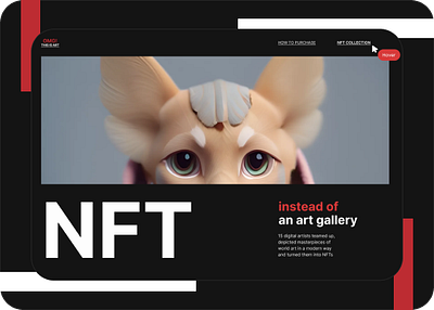 NFT. Swiss-style landing page design inspiration diseño visual diseño web illustration landing page minimalism nft swiss style ui visual design web design