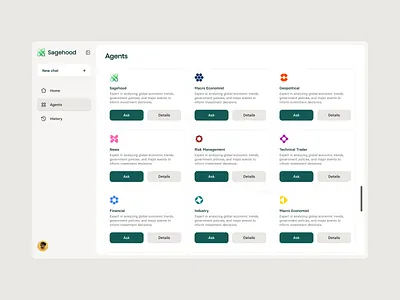 Sagehood.ai / Agent List