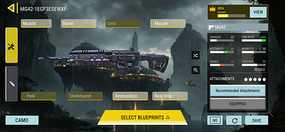 Call Of Duty Mobile Select Weapon User Interface