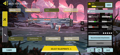 Call Of Duty Mobile Select Weapon User Interface