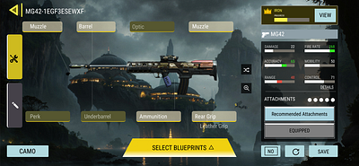 Call Of Duty Mobile Select Weapon User Interface