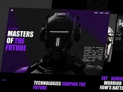Landing page design NAB china dark design game gaming graphic design landing luxury main page military minimal one page play tubik ui ux war web website