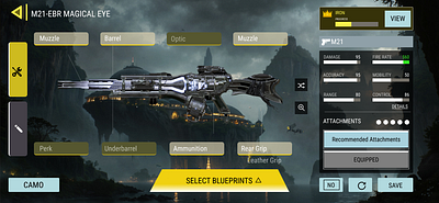 Call Of Duty Mobile Select Weapon User Interface